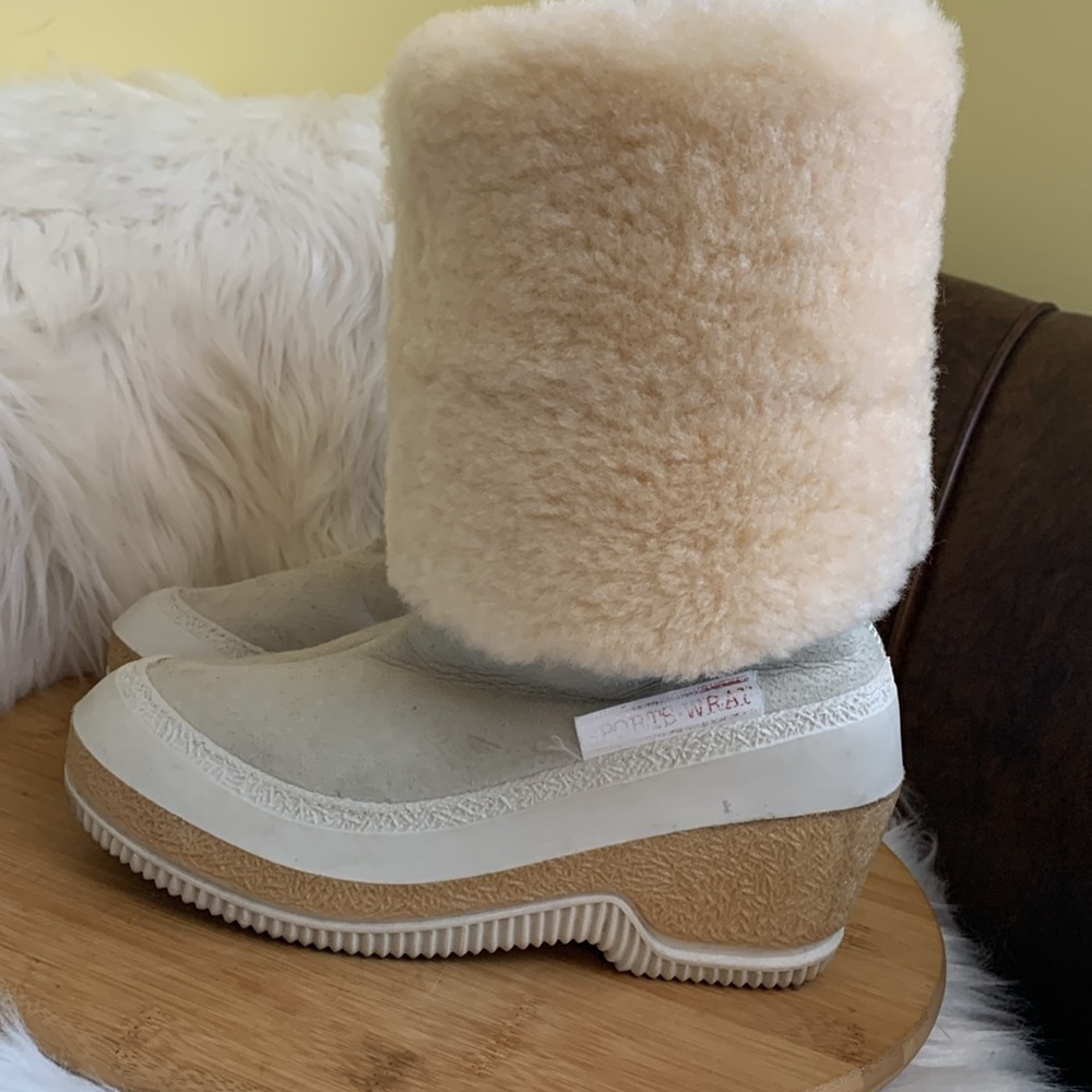 Saba Ingrid Après Ski | Suede Sports Wrap  Wool Lined Winter Moon Boots 35 / 36